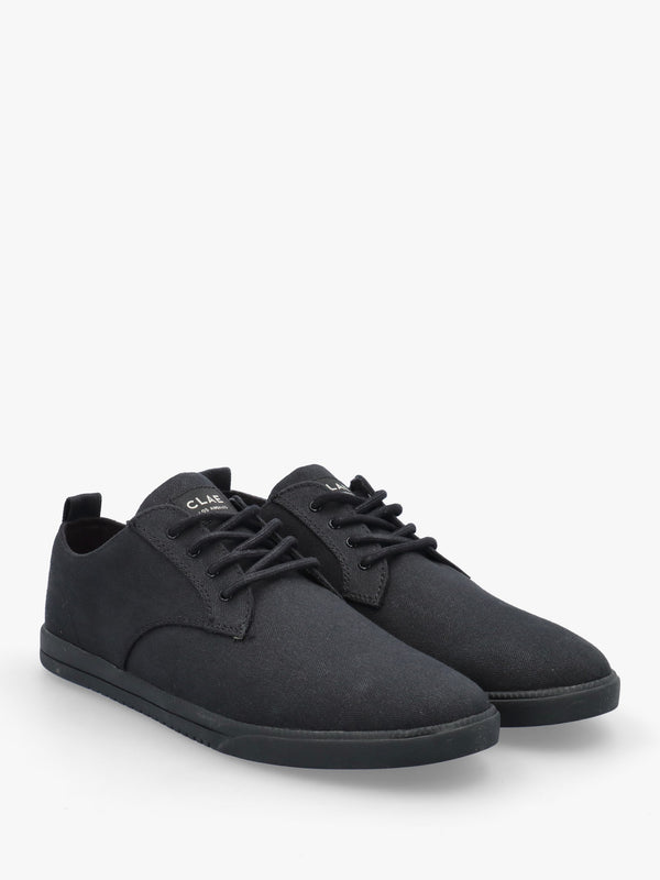 Men's Ellington Black Canvas Lace Up Shoes
