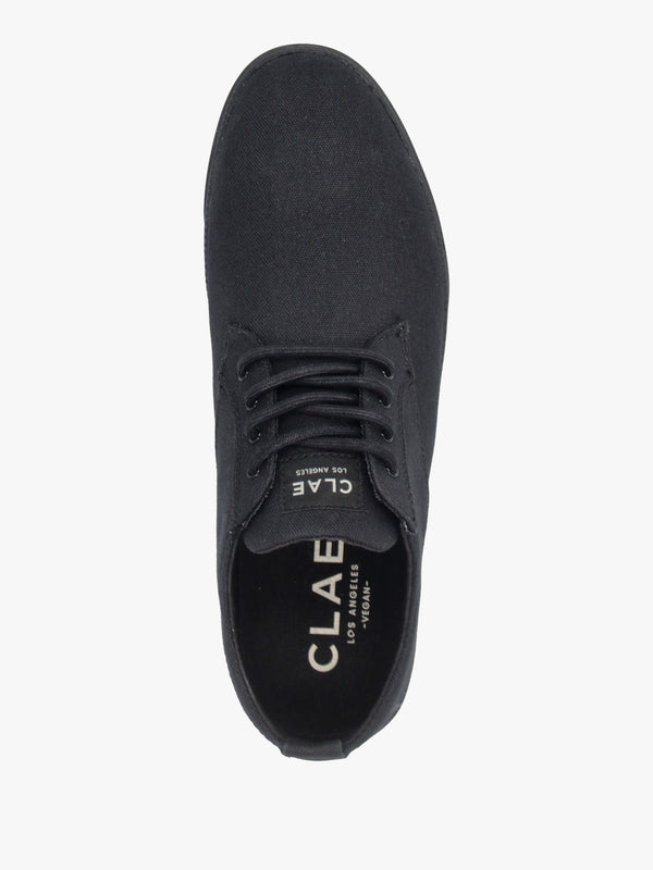 Men's Ellington Black Canvas Lace Up Shoes