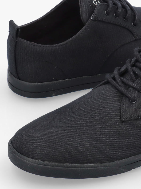 Men's Ellington Black Canvas Lace Up Shoes