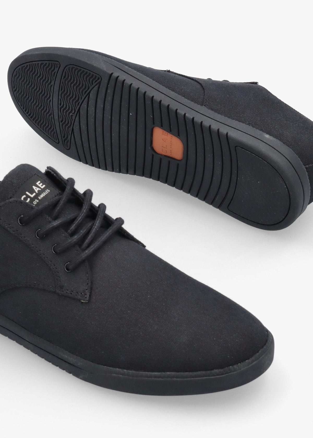 Men's Ellington Black Canvas Lace Up Shoes