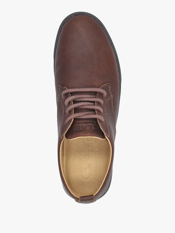 Men's Ellington Brown Leather Lace Up Shoes