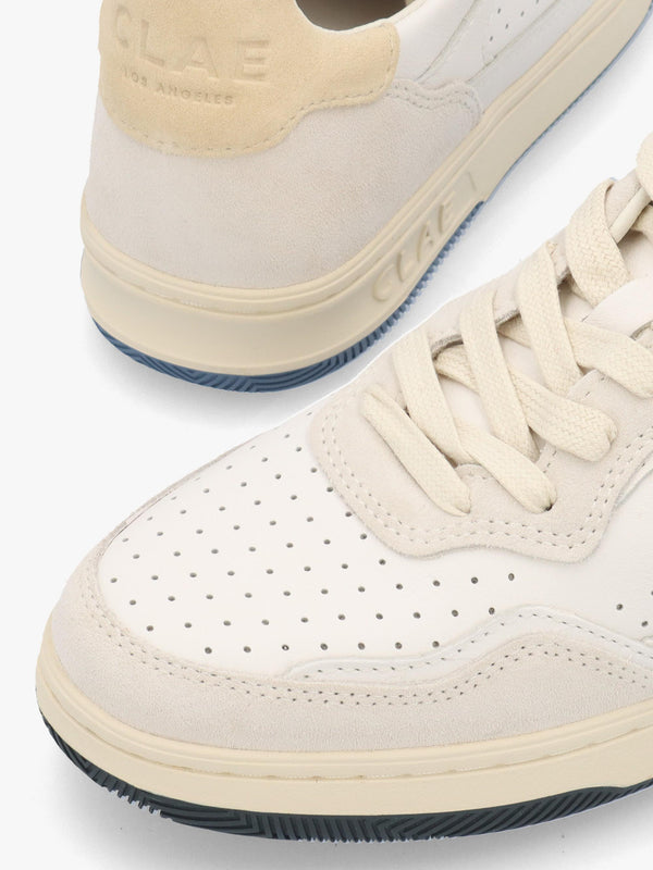 Clae Women’s Haywood Off White Pebbled Blue Trainers