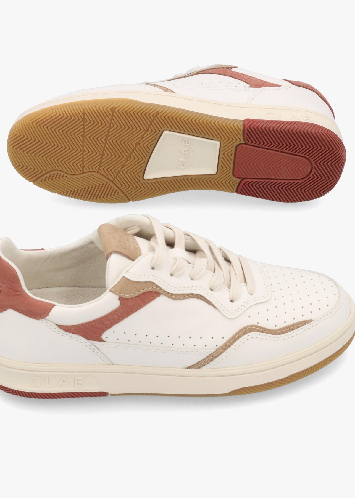 Clae Unisex Haywood Off White Clay Trainers