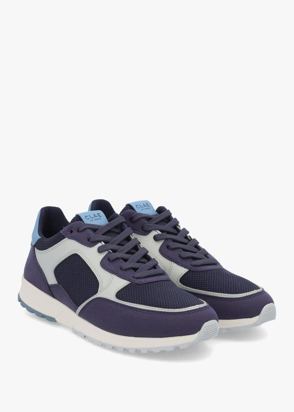 CLAE Men's Joshua Vegan Navy Grey Trainers