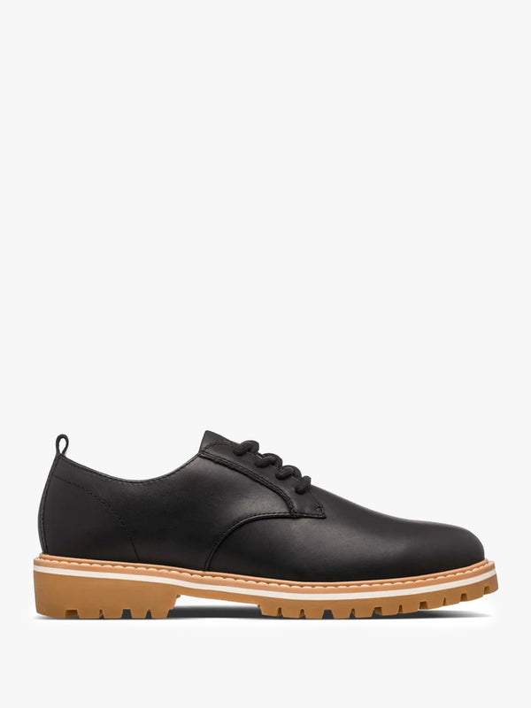 Men's Logan Black Leather Lace Up Shoes
