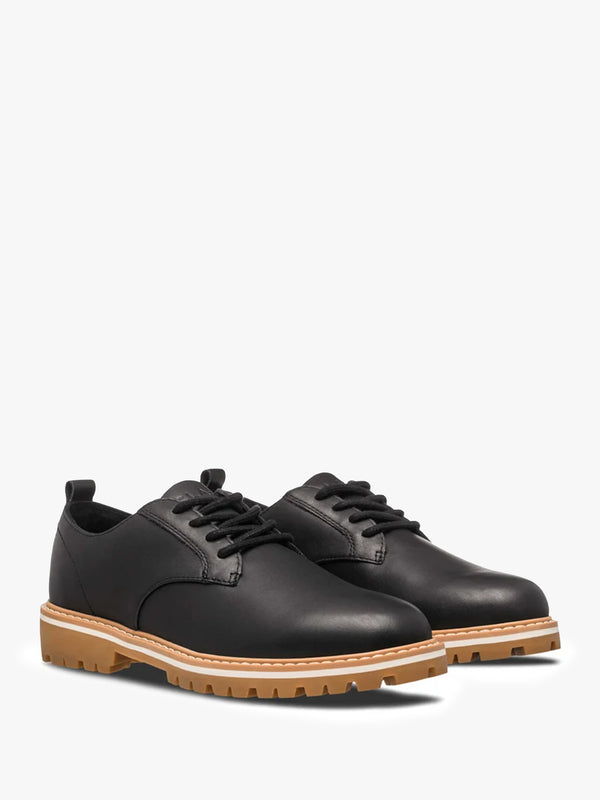 Men's Logan Black Leather Lace Up Shoes