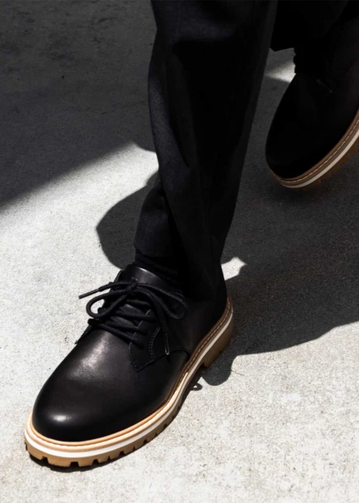 Men's Logan Black Leather Lace Up Shoes