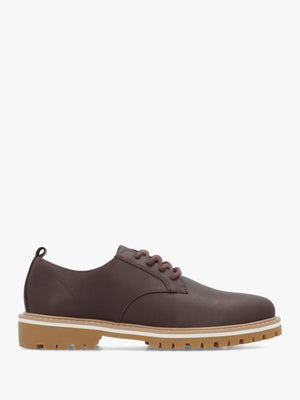 Clae Men's Logan Antique Brown Leather Lace Up Shoes