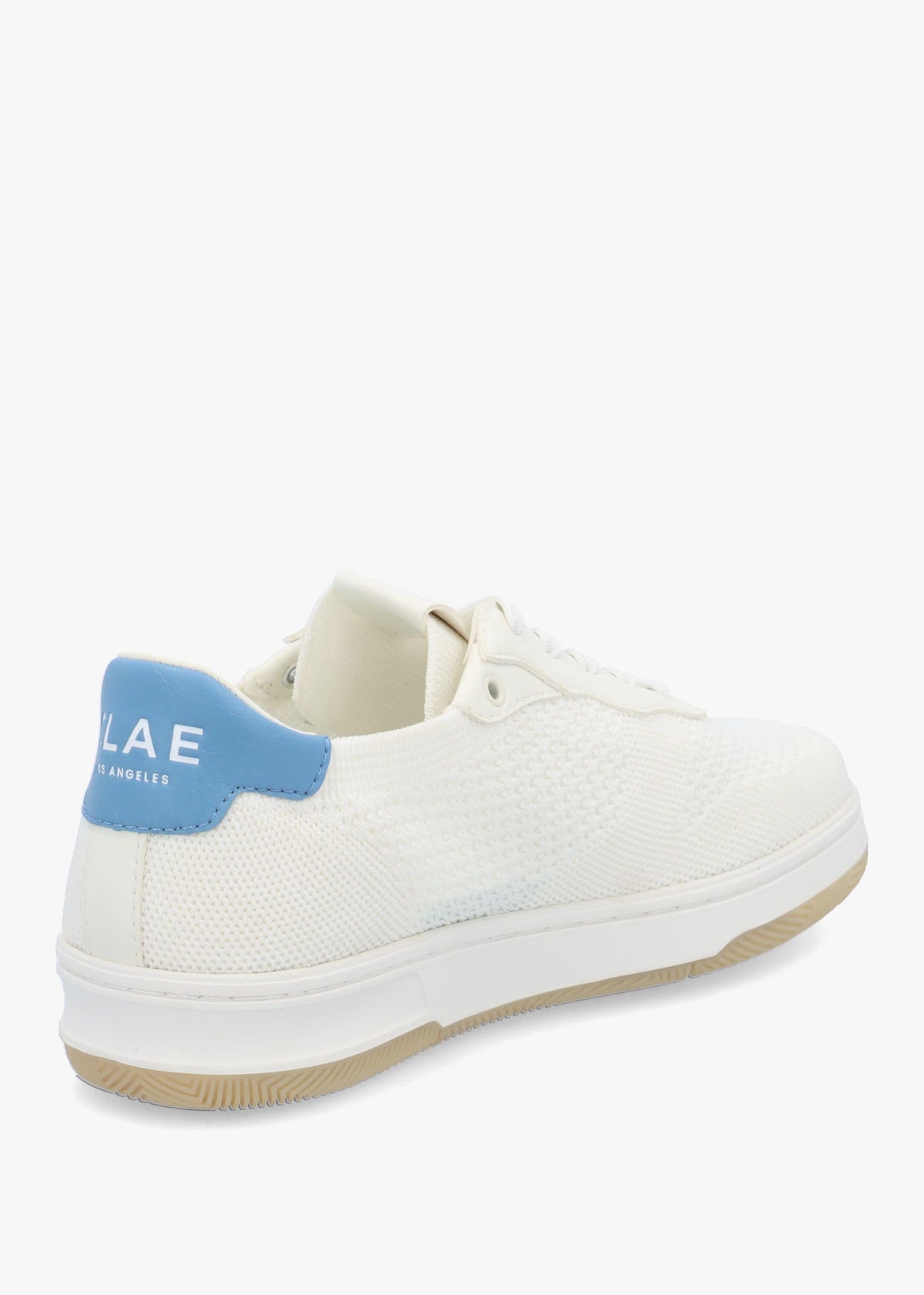 Clae Unisex Malone Knit White Cactus Blue Trainers