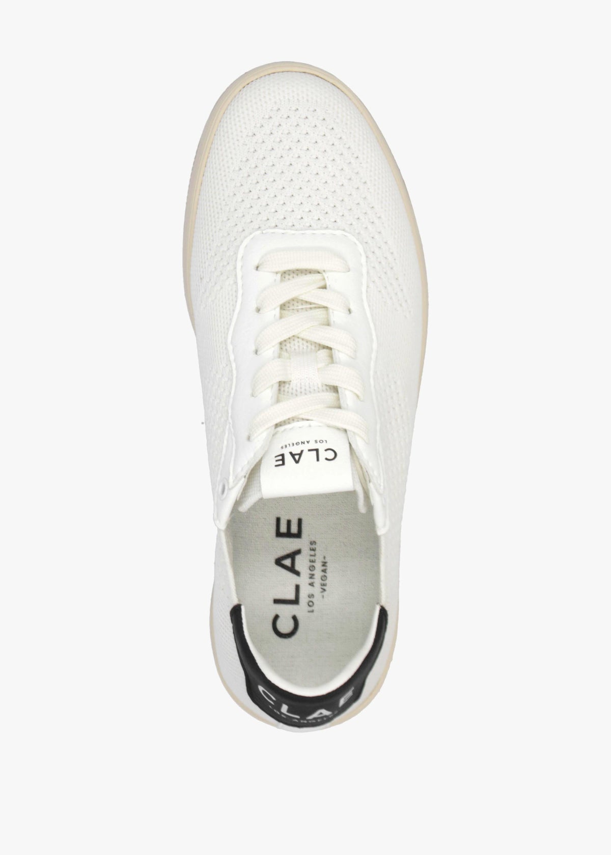 Clae Women's Malone Knit White Black Trainers