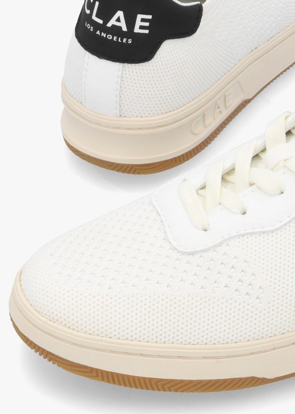 Clae Women's Malone Knit White Black Trainers
