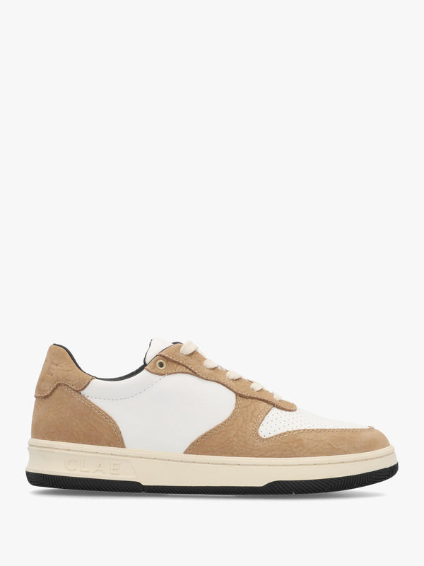 Clae Men's Malone White Starfish Leather Trainers