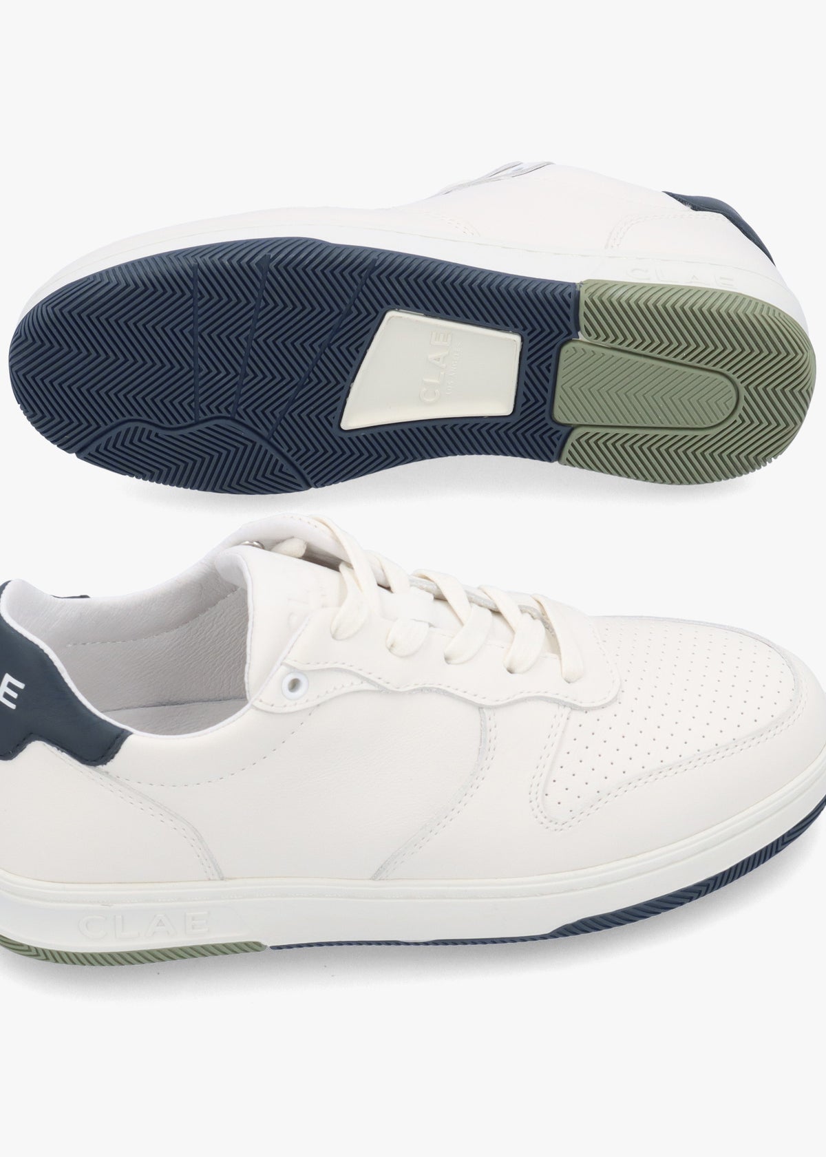 CLAE Women’s Malone White Denim Blue Trainers