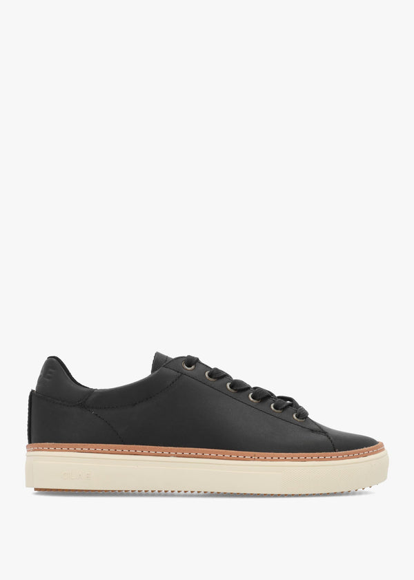 Men's Bradley Welt Black Leather Trainers
