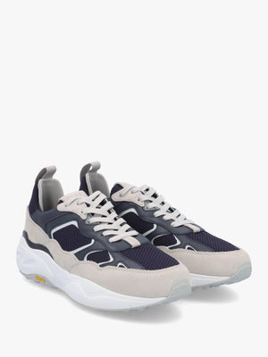 Clae Men's Salazar Navy Quilt Grey Trainers