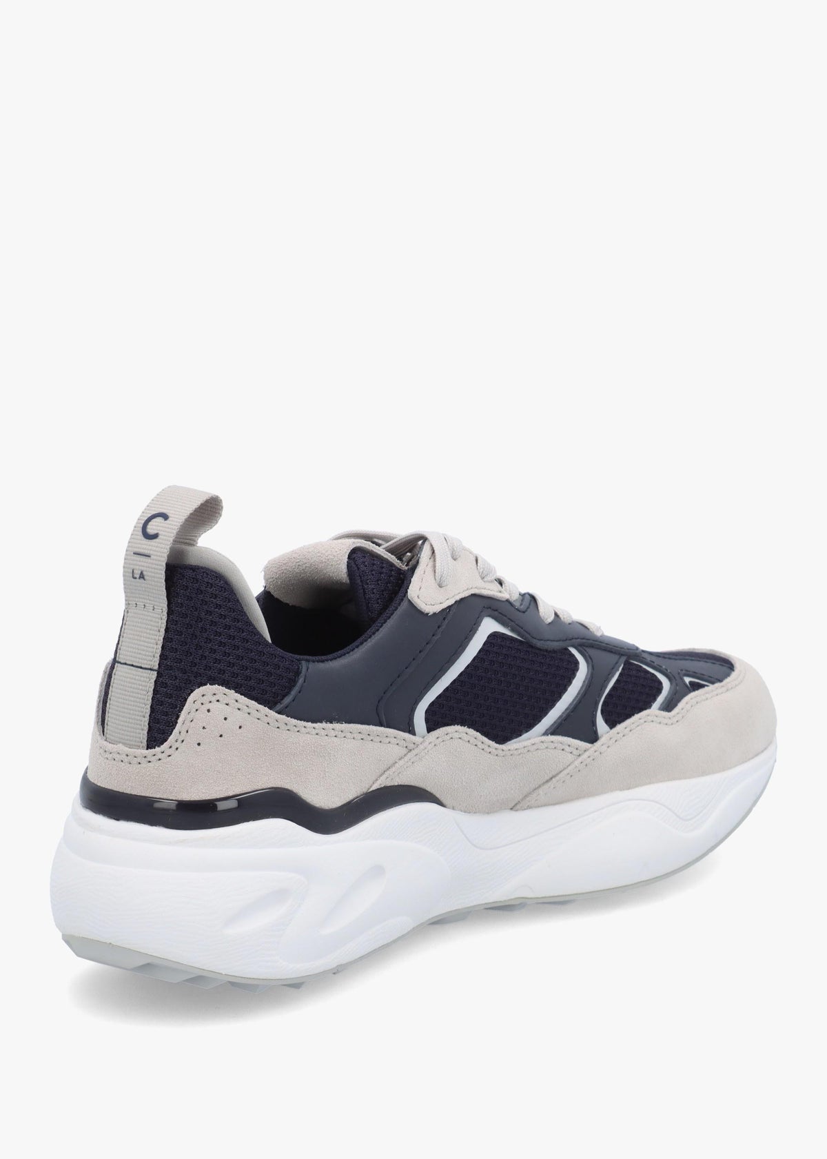 Clae Men's Salazar Navy Quilt Grey Trainers