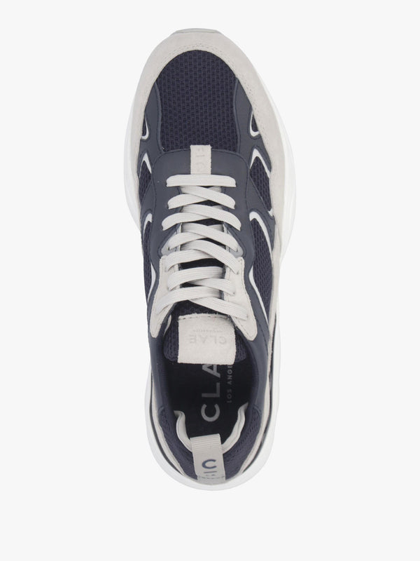 Clae Men's Salazar Navy Quilt Grey Trainers