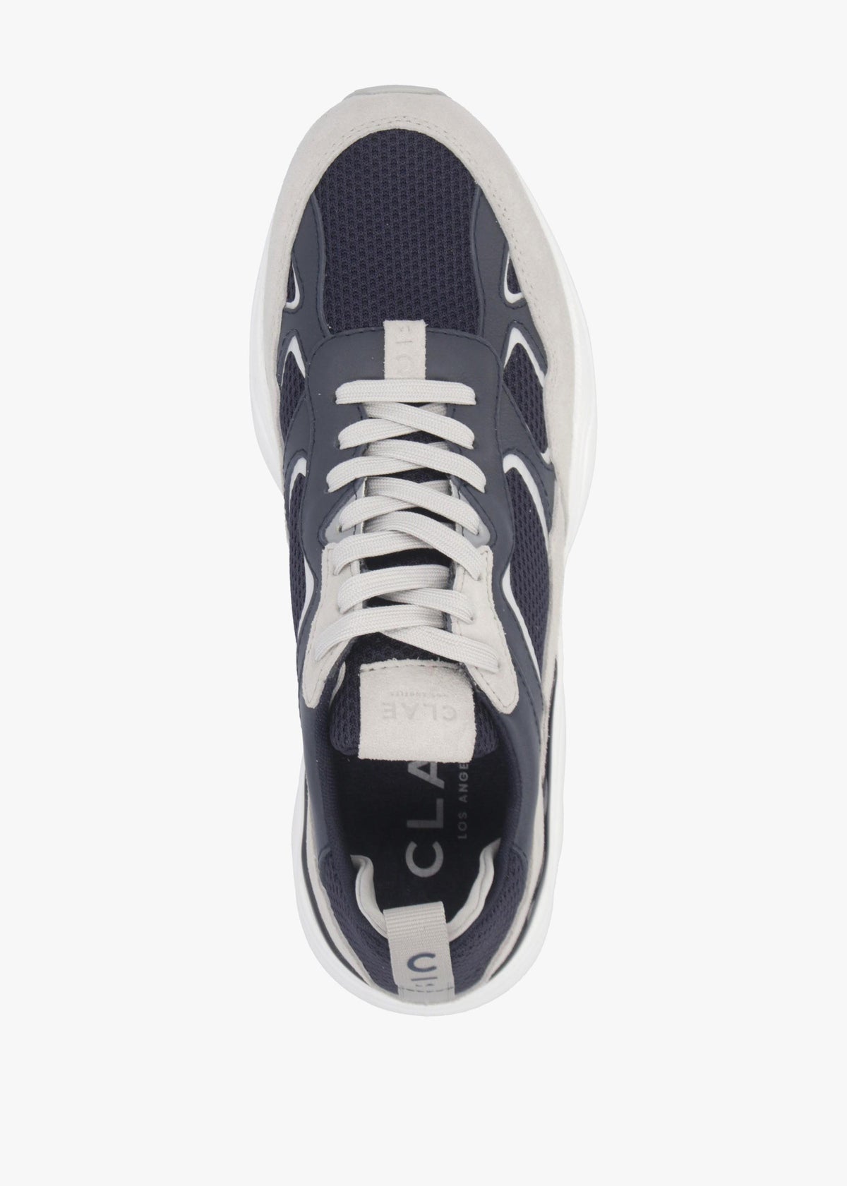 Clae Men's Salazar Navy Quilt Grey Trainers