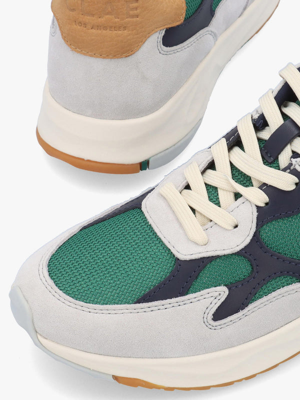 Clae Men's Zuma Quiet Grey Galapagos Suede Trainers
