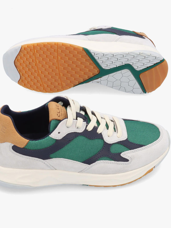 Clae Men's Zuma Quiet Grey Galapagos Suede Trainers
