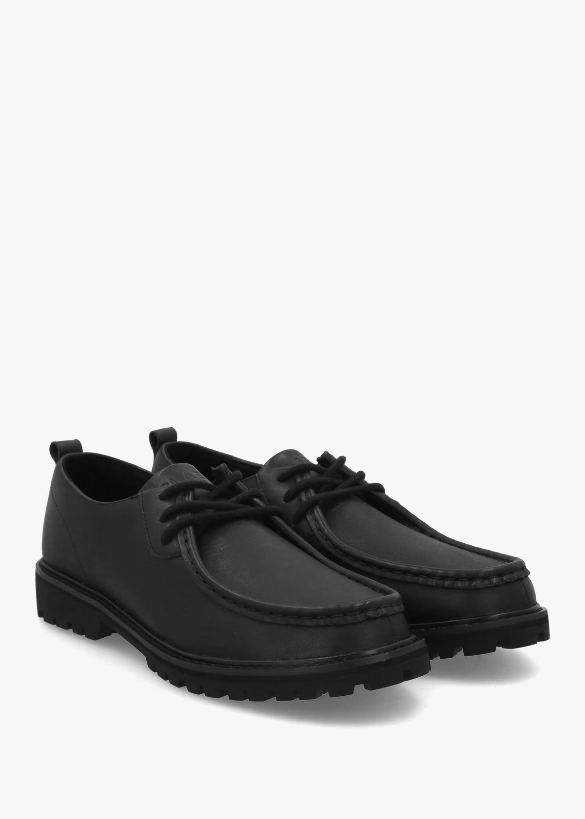 Clae Men's Morrison Antique Black Leather Lace Up Shoes