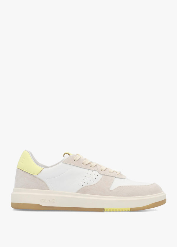 Clae Men's Moses Off White Wax Yellow Trainers