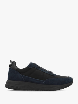 Men's Owens Navy Black Suede Trainers