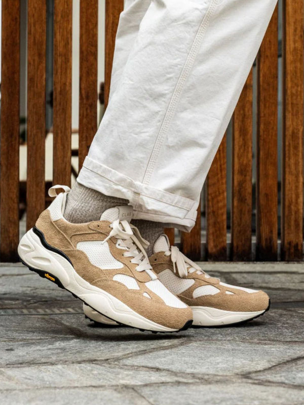 Unisex Salazaar Starfish Tan Suede & Recycled Mesh Trainers