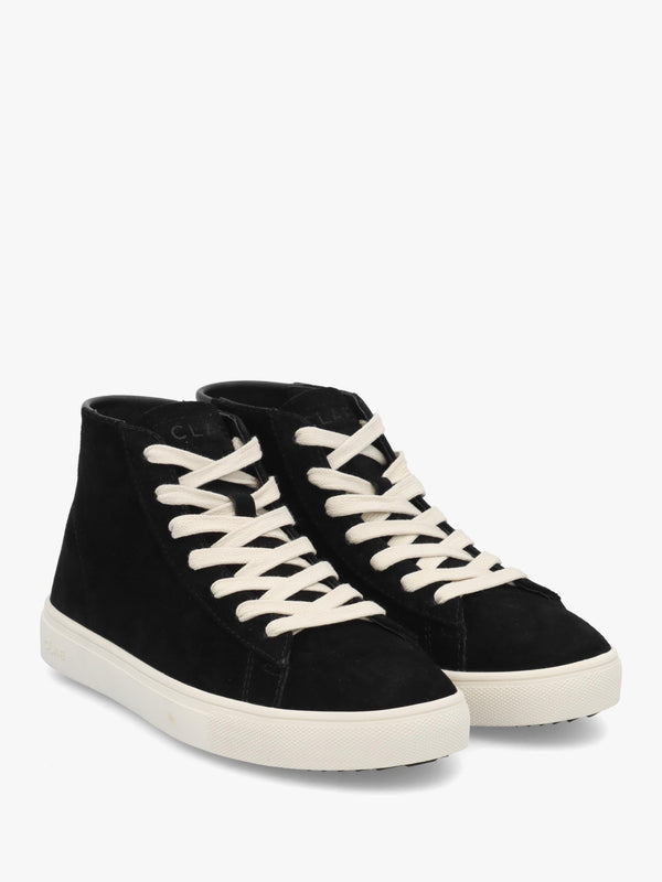Clae Women's Black Suede High Top Trainers