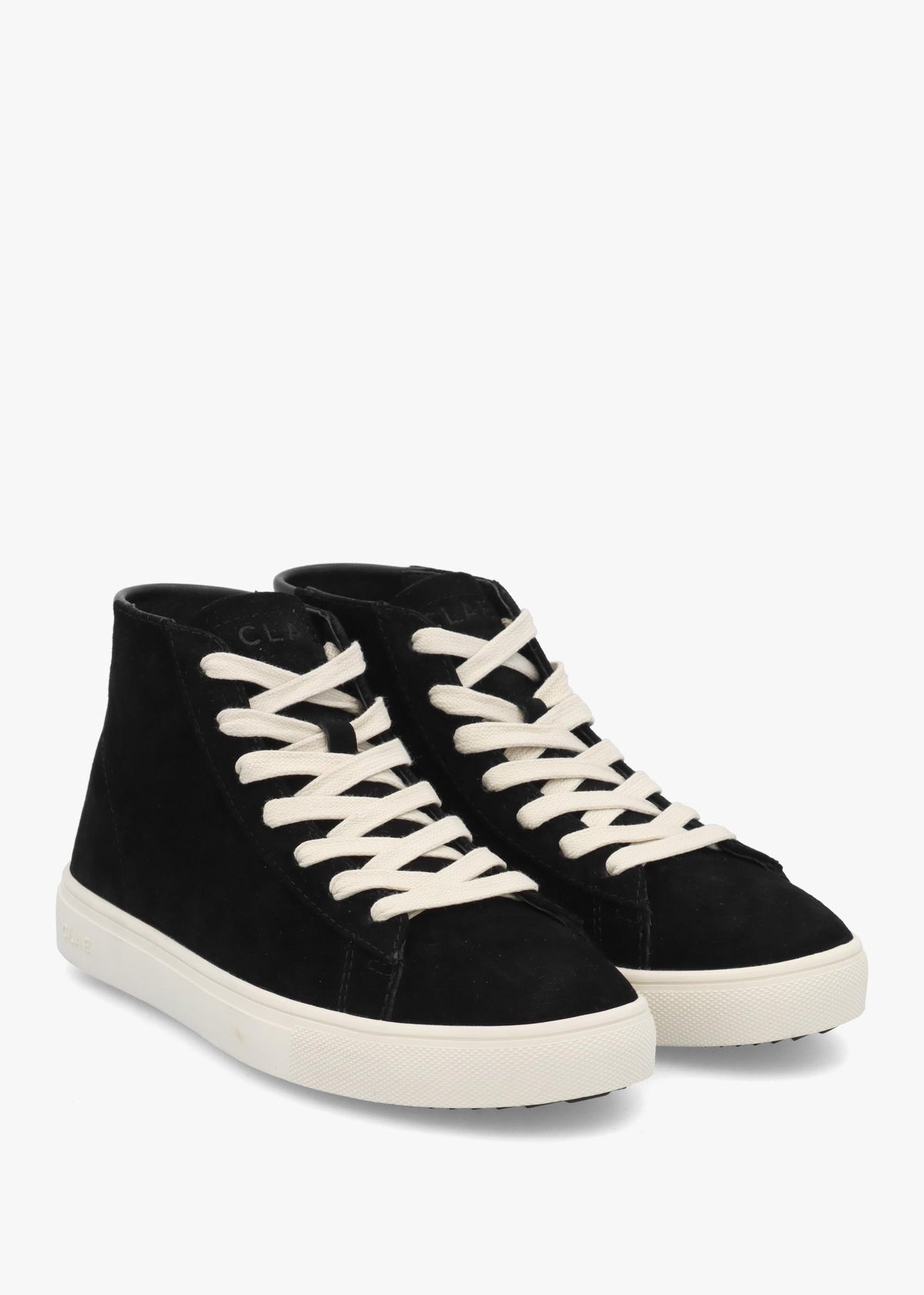 Clae Women's Black Suede High Top Trainers