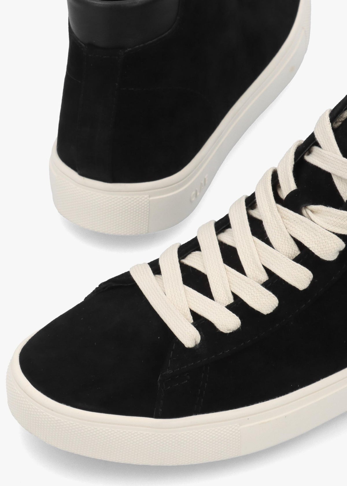 Clae Women's Black Suede High Top Trainers