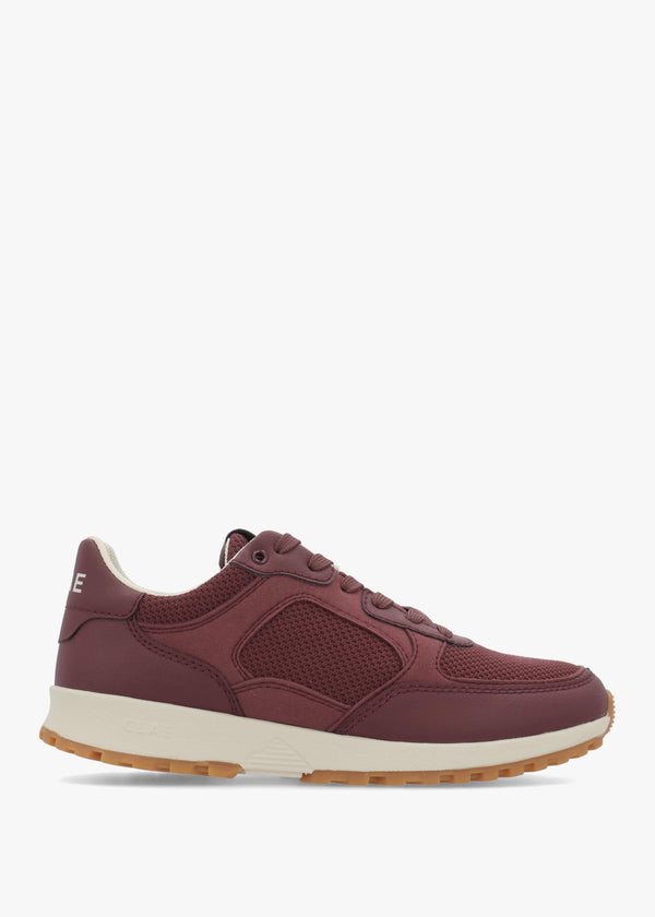 Women's Joshua Vegan Burgundy Trainers