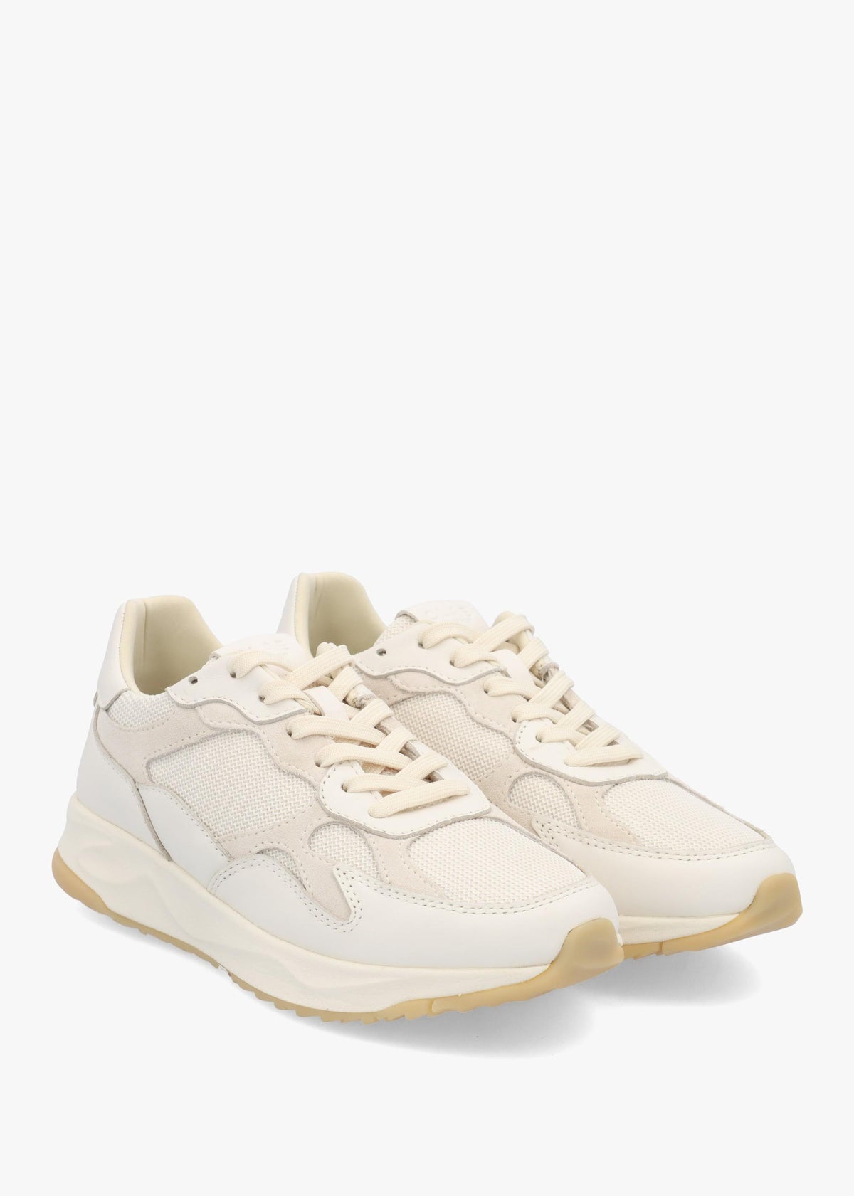 Clae Unisex Zuma Off White Light Natural Gum Leather Trainers