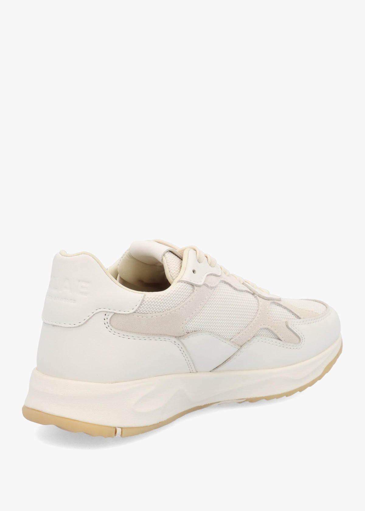 Clae Unisex Zuma Off White Light Natural Gum Leather Trainers