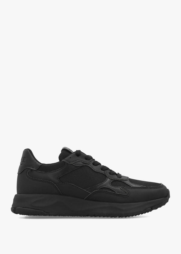 Clae Unisex Zuma Triple Black Leather Trainers