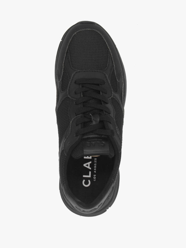 Clae Unisex Zuma Triple Black Leather Trainers
