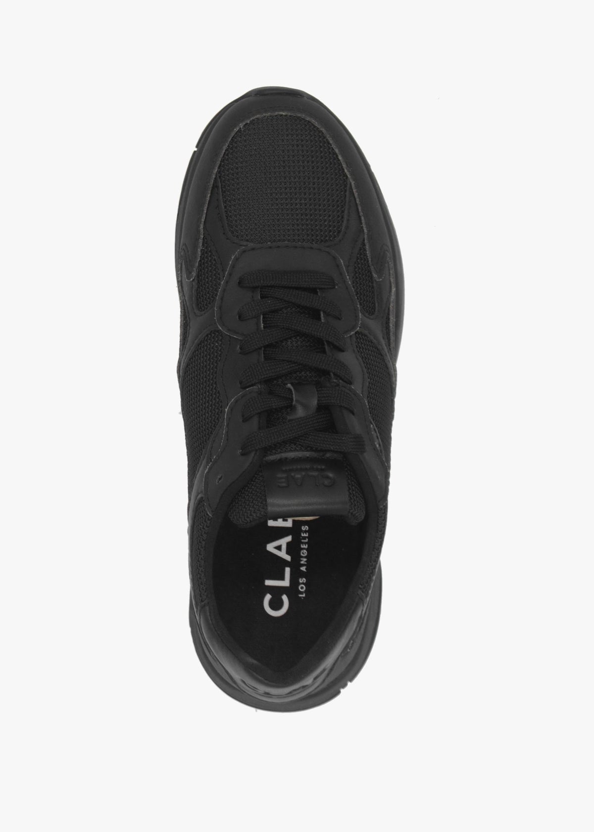 Clae Unisex Zuma Triple Black Leather Trainers