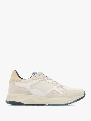 Clae Unisex Zuma Off White Pebble Blue Suede Trainers