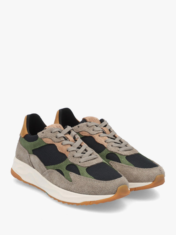 Clae Women's Zuma Fallen Rock Black Olive Suede Trainers