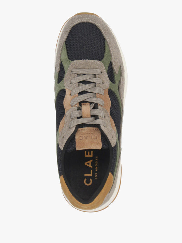 Clae Women's Zuma Fallen Rock Black Olive Suede Trainers