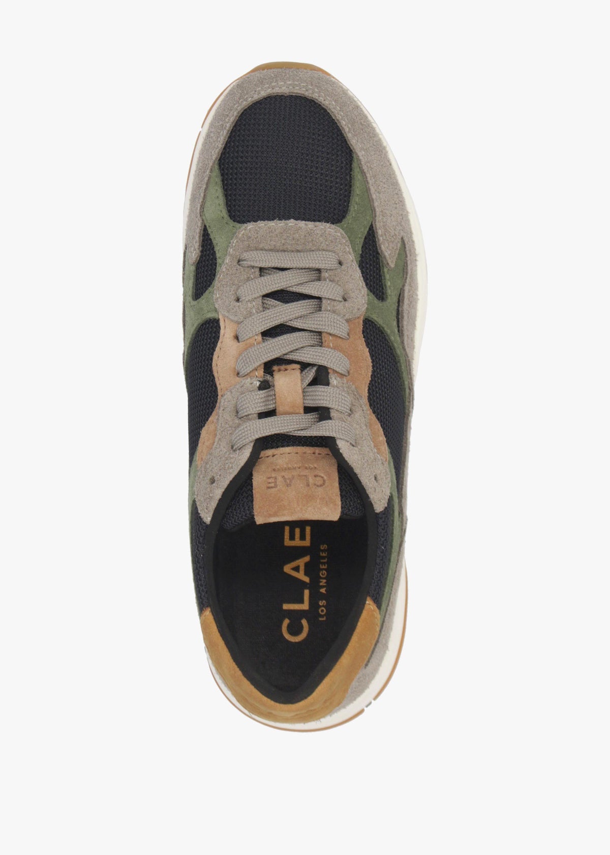 Clae Women's Zuma Fallen Rock Black Olive Suede Trainers