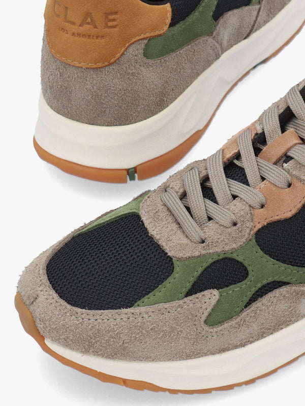 Clae Women's Zuma Fallen Rock Black Olive Suede Trainers