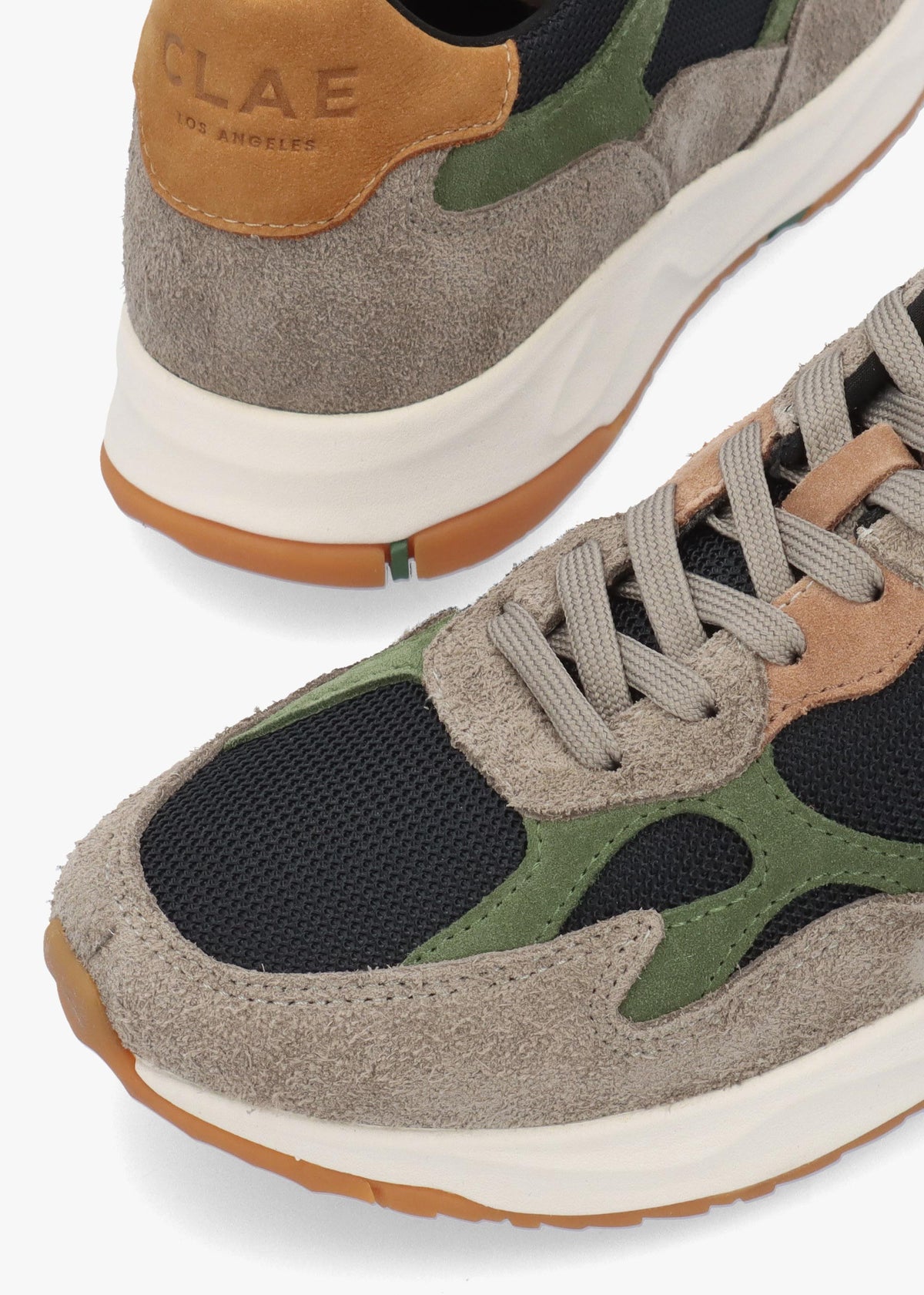 Clae Women's Zuma Fallen Rock Black Olive Suede Trainers