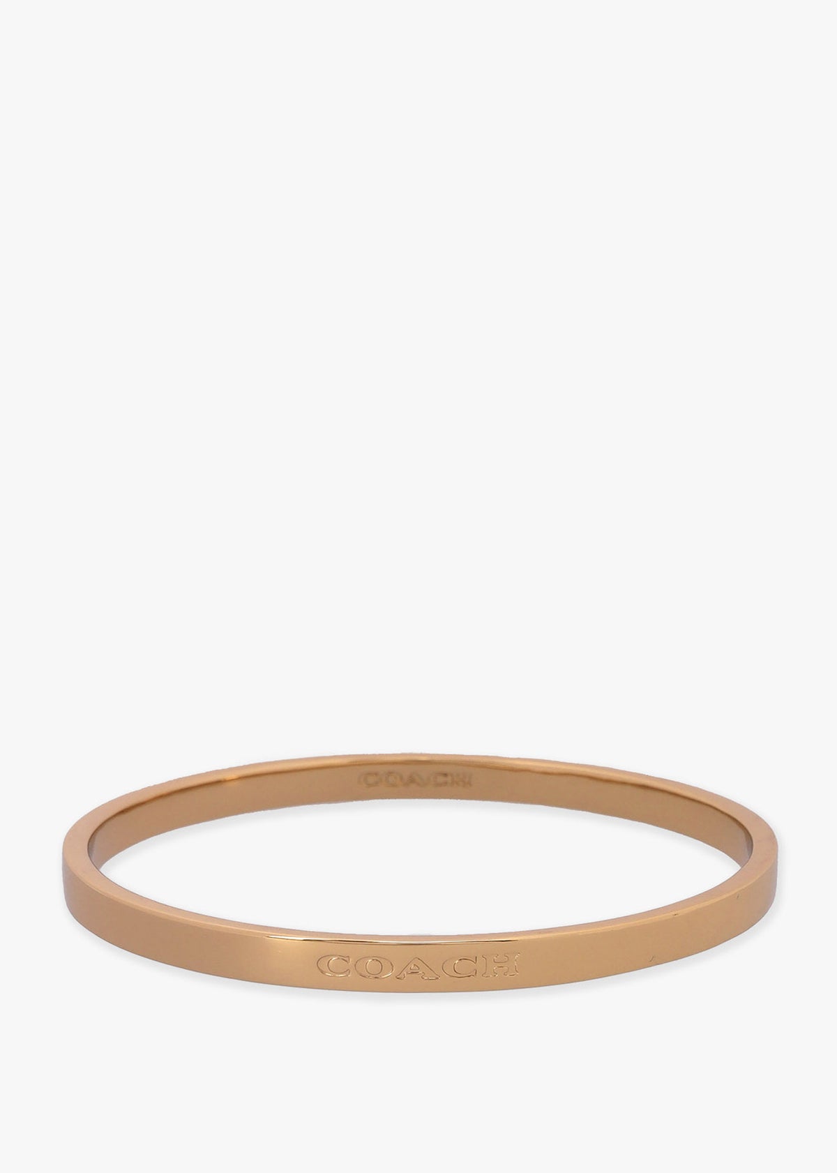 Gold Logo Crystal Duo Bangle Set