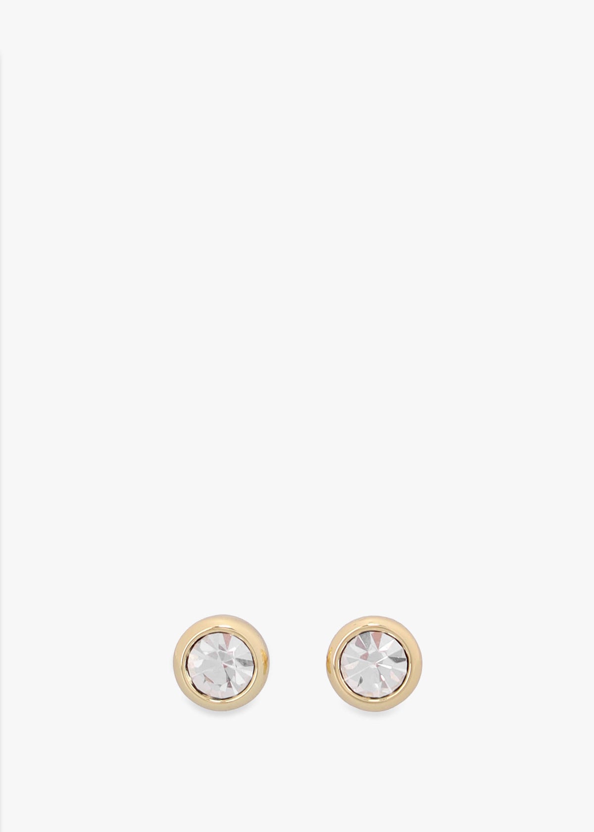 Stone C Gold Stud & Necklace Set