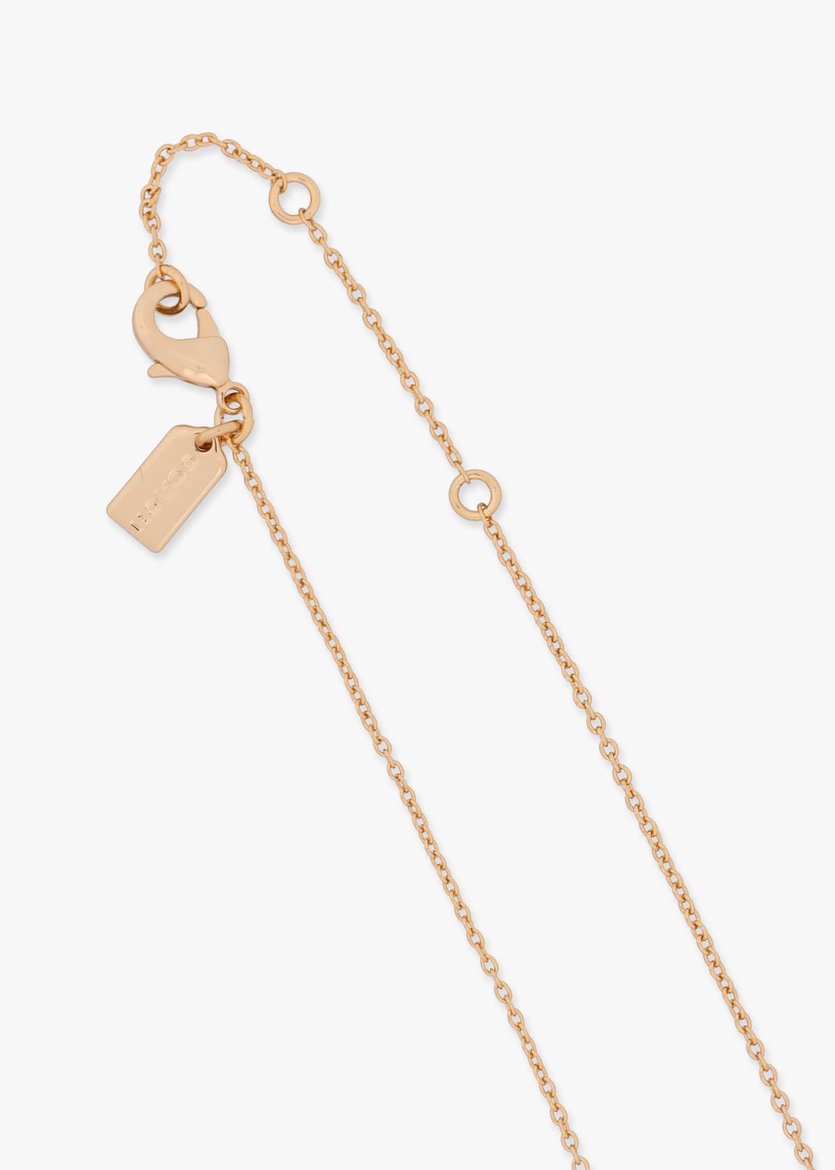 Stone C Gold Stud & Necklace Set