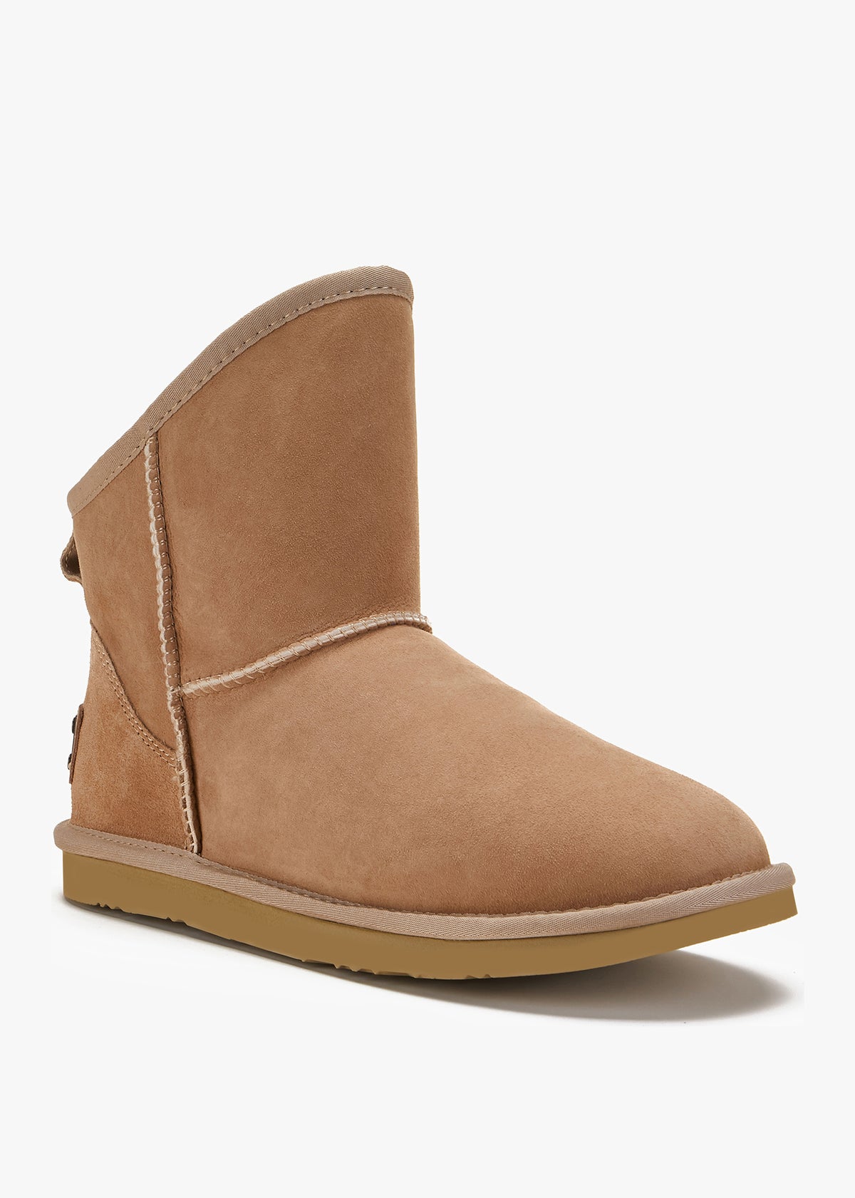 Australia Luxe Cosy X-Short Beige Double-Faced Sheepskin Ankle Boots