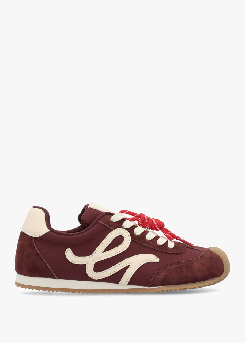Daniel Action Ballet Burgundy Suede Trainers