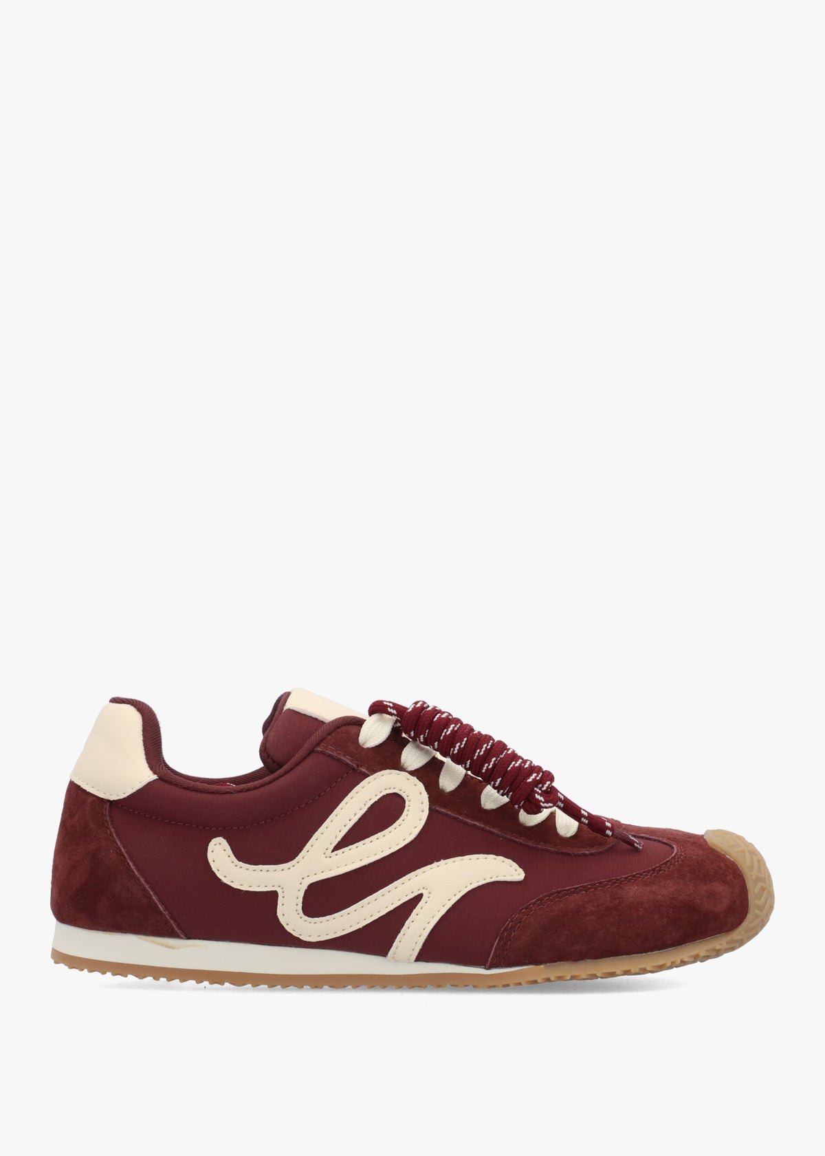 Daniel Action Ballet Burgundy Suede Trainers