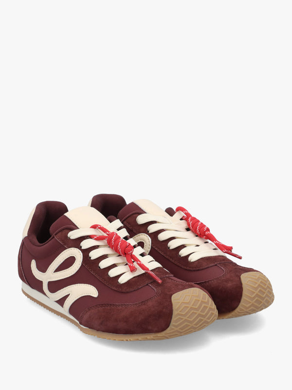 Daniel Action Ballet Burgundy Suede Trainers